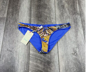 Maaji Blue Reversible Bikini Bottoms L